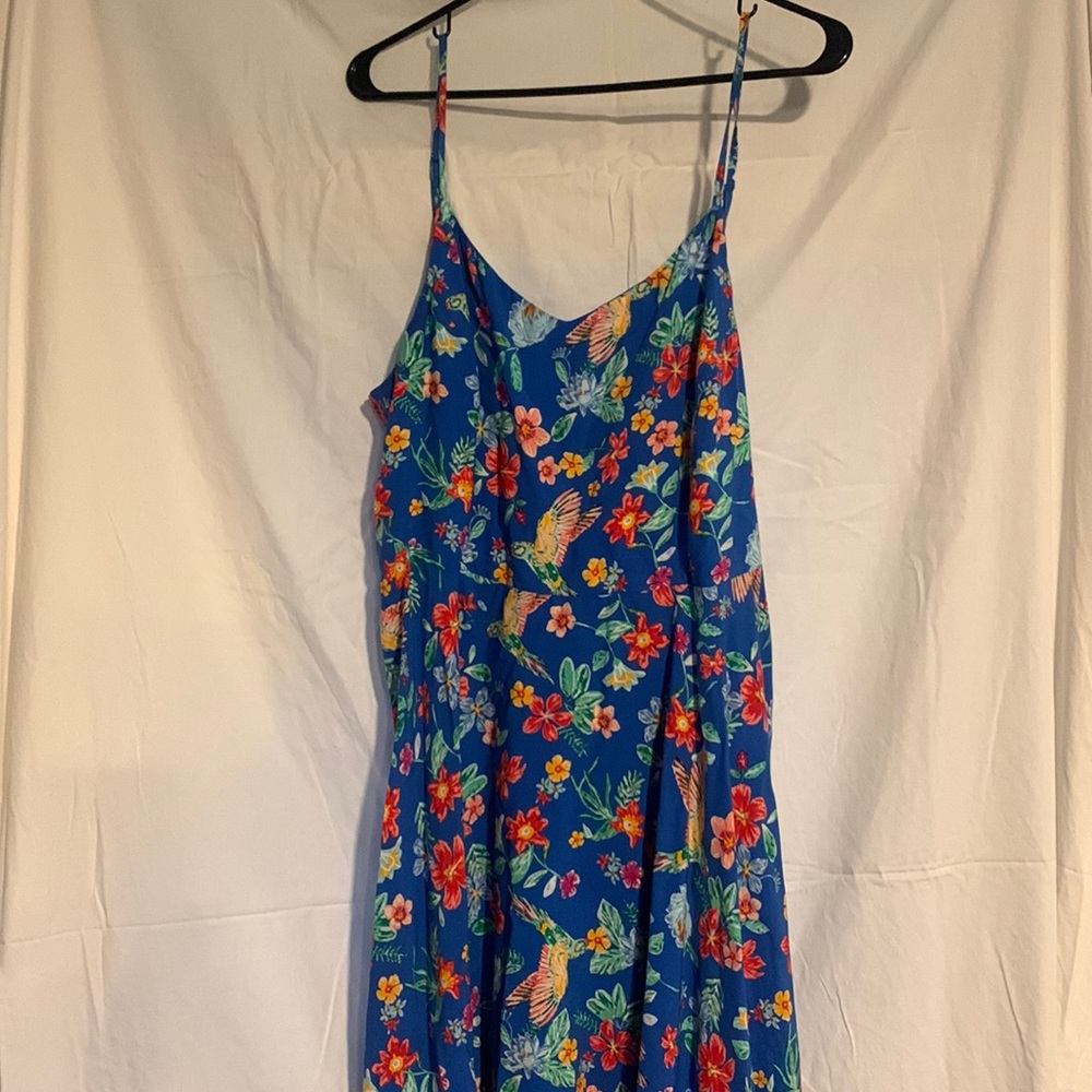 Blue floral old navy dress XL